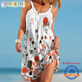 Cleveland Browns Flower Summer Beach Sling Dress