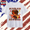 Cleveland Browns Football Autumn Leaves Pumpkin Graphic T Shirt