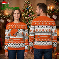 Cleveland Browns Football Helmet Ugly Christmas Sweater