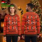 Cleveland Browns Mickey Mouse Football Player Ugly Christmas Sweater
