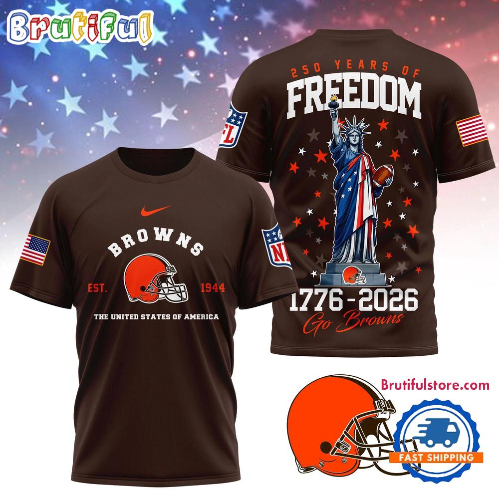 Cleveland Browns NFL 250 Years of American Freedom Limited Edition 3D Shirt
