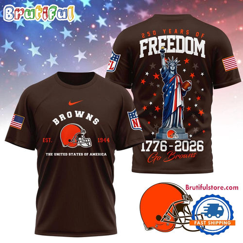Cleveland Browns NFL 250 Years of American Freedom Limited Edition 3D Shirt