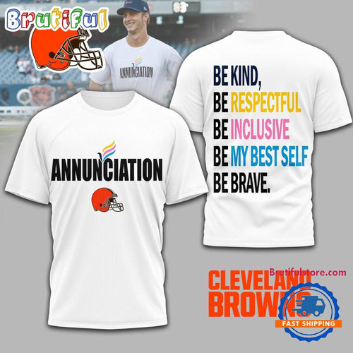 Cleveland Browns NFL Annunciation 2025 Unisex 3D Shirt