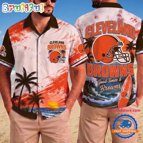 Cleveland Browns NFL Beach Vibes Team Summer Hawaiian Shirt