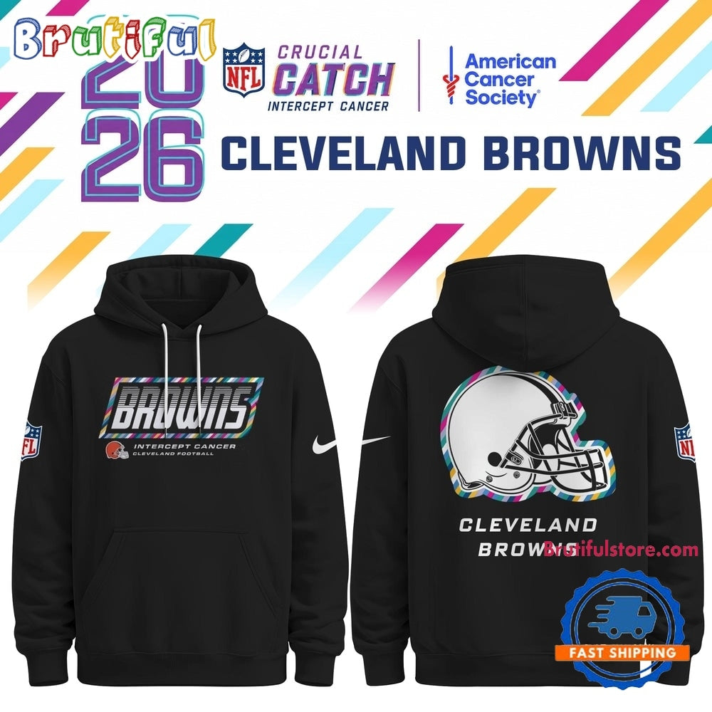 Cleveland Browns NFL Crucial Catch 2026 Limited Edition Black Hoodie Shirt