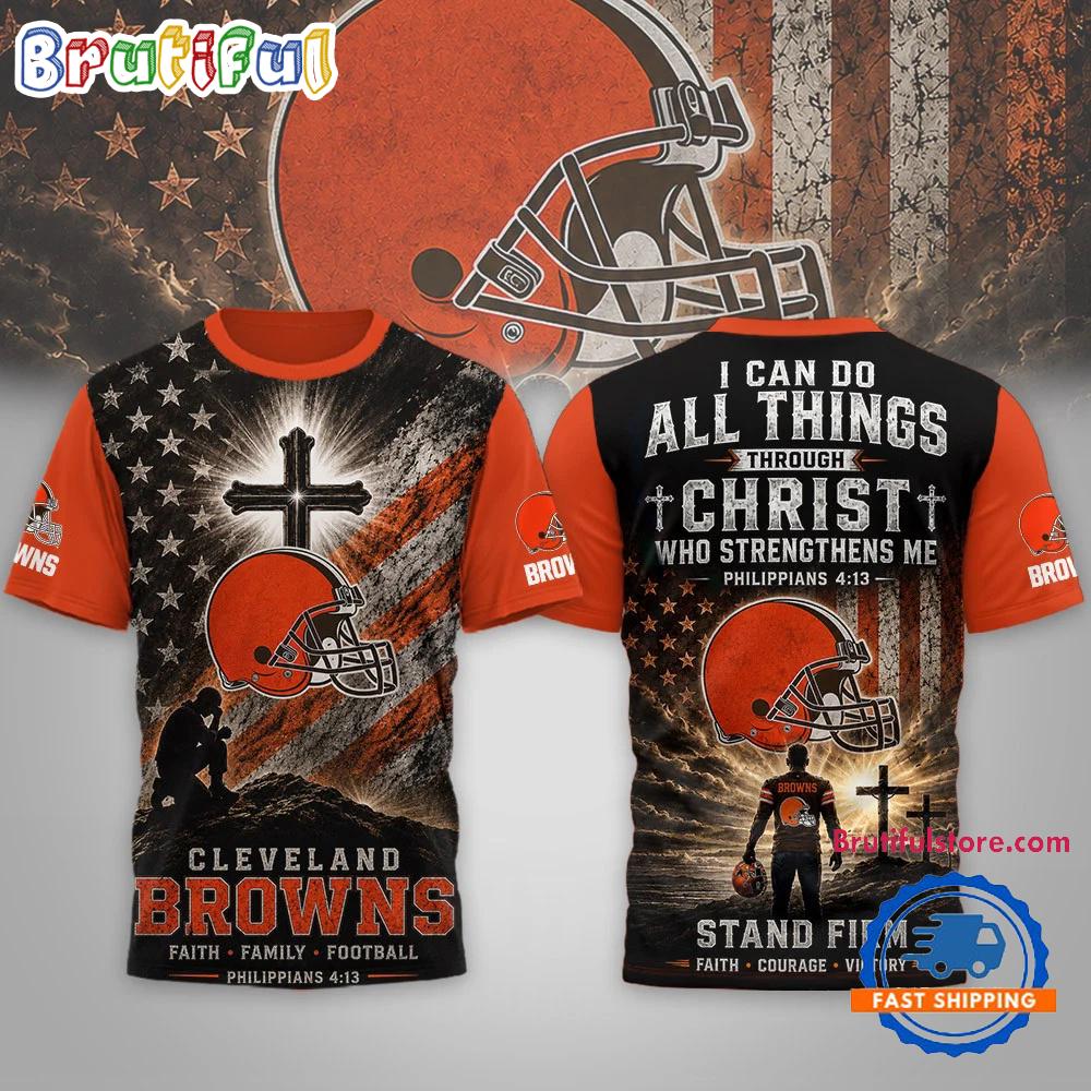 Cleveland Browns NFL Faith Family Limited Edition 3D Shirt