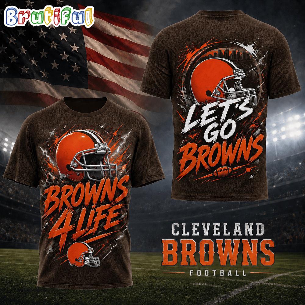 Cleveland Browns NFL Fan For Life Limited Edition 3D Shirt