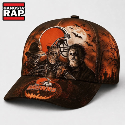 Cleveland Browns NFL Horror Night Halloween 2026 Design Classic Cap