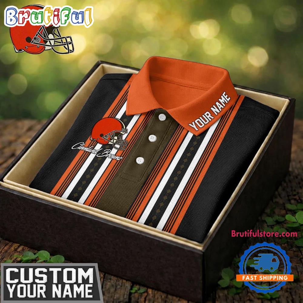 Cleveland Browns NFL Legacy Sport New Design Custom Polo Shirt