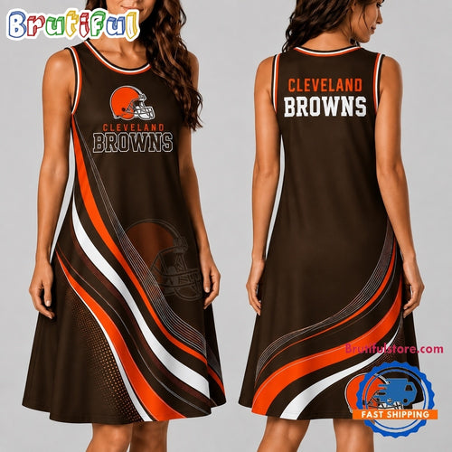Cleveland Browns NFL Team Pride Women’s Sleeveless Dress
