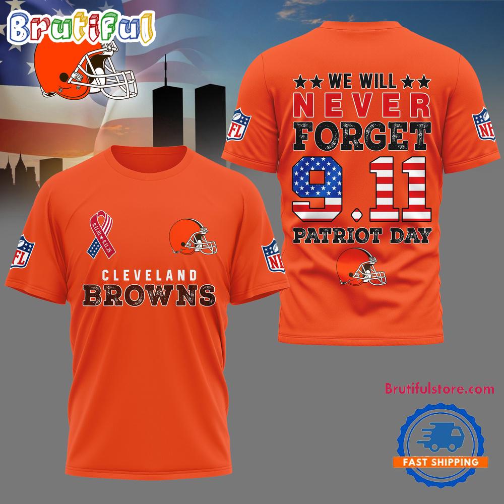 Cleveland Browns NFL We Will Never Forget 9 11 Patriot Day Limited 3D Shirt
