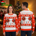 Cleveland Browns Reindeer Snowflake Pattern Ugly Christmas Sweater