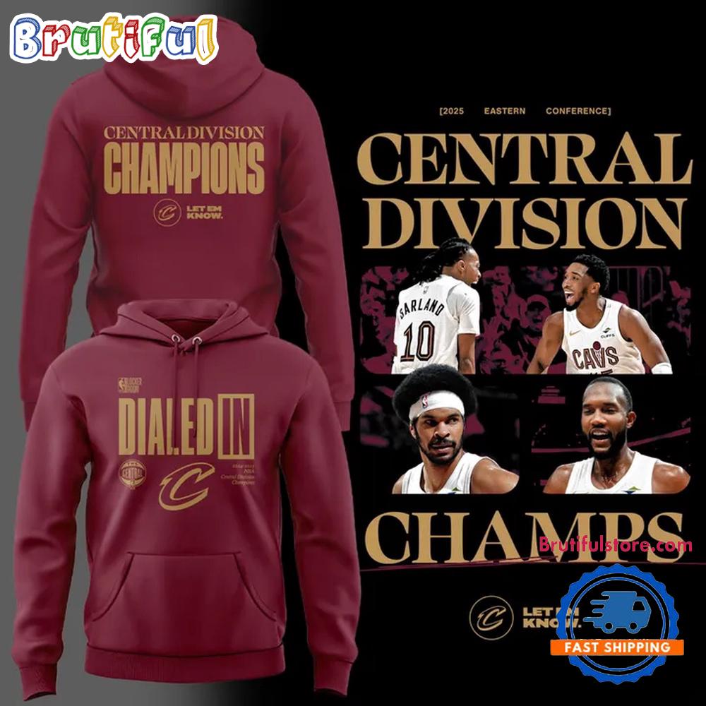 Cleveland Cavaliers Central Division Champions 2025 Red Hoodie Shirt