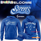 Cleveland Sirens 2028 WNBA Primary Logo Blue Hoodie T-Shirt
