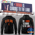 Cleveland WNBA Welcome To The Land 2025 Black Hoodie T-Shirt