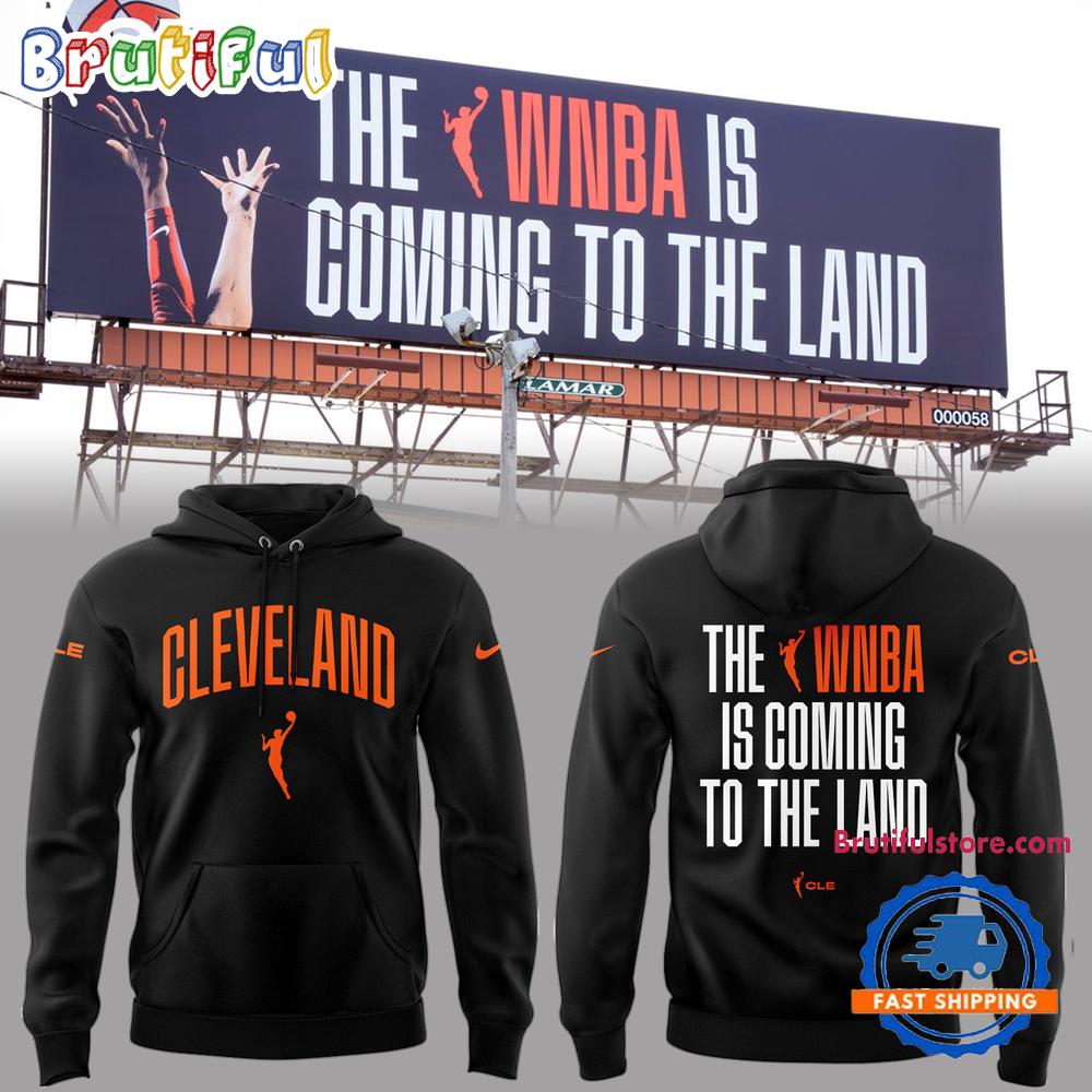 Cleveland WNBA Welcome To The Land 2025 Black Hoodie T-Shirt