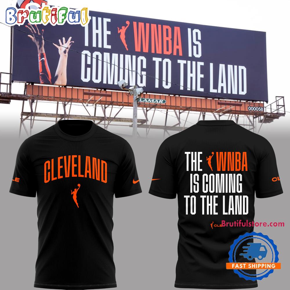 Cleveland WNBA Welcome To The Land 2025 Black Hoodie T-Shirt