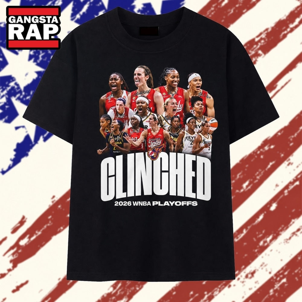 Clinched 2026 WNBA Playoffs All Stars Graphic T Shirt