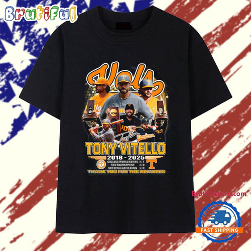 Coach Tony Vitello Tennessee Vols 2018-2025 T Shirt