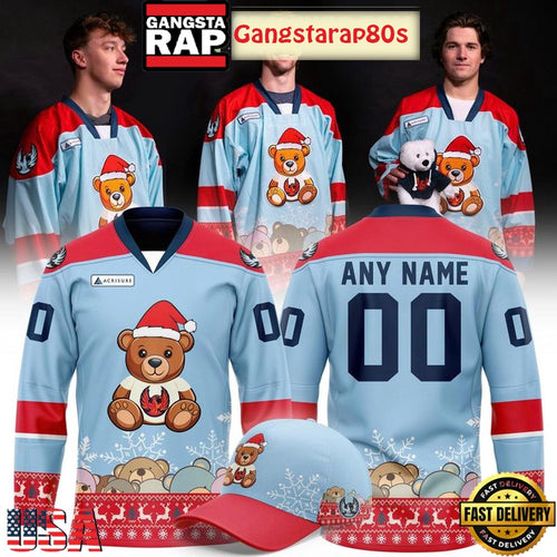 Coachella Valley Firebirds Teddy Bear Toss 2025 Custom Hockey Jersey