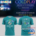 Coldplay x Miami Dolphins 2025 T Shirt