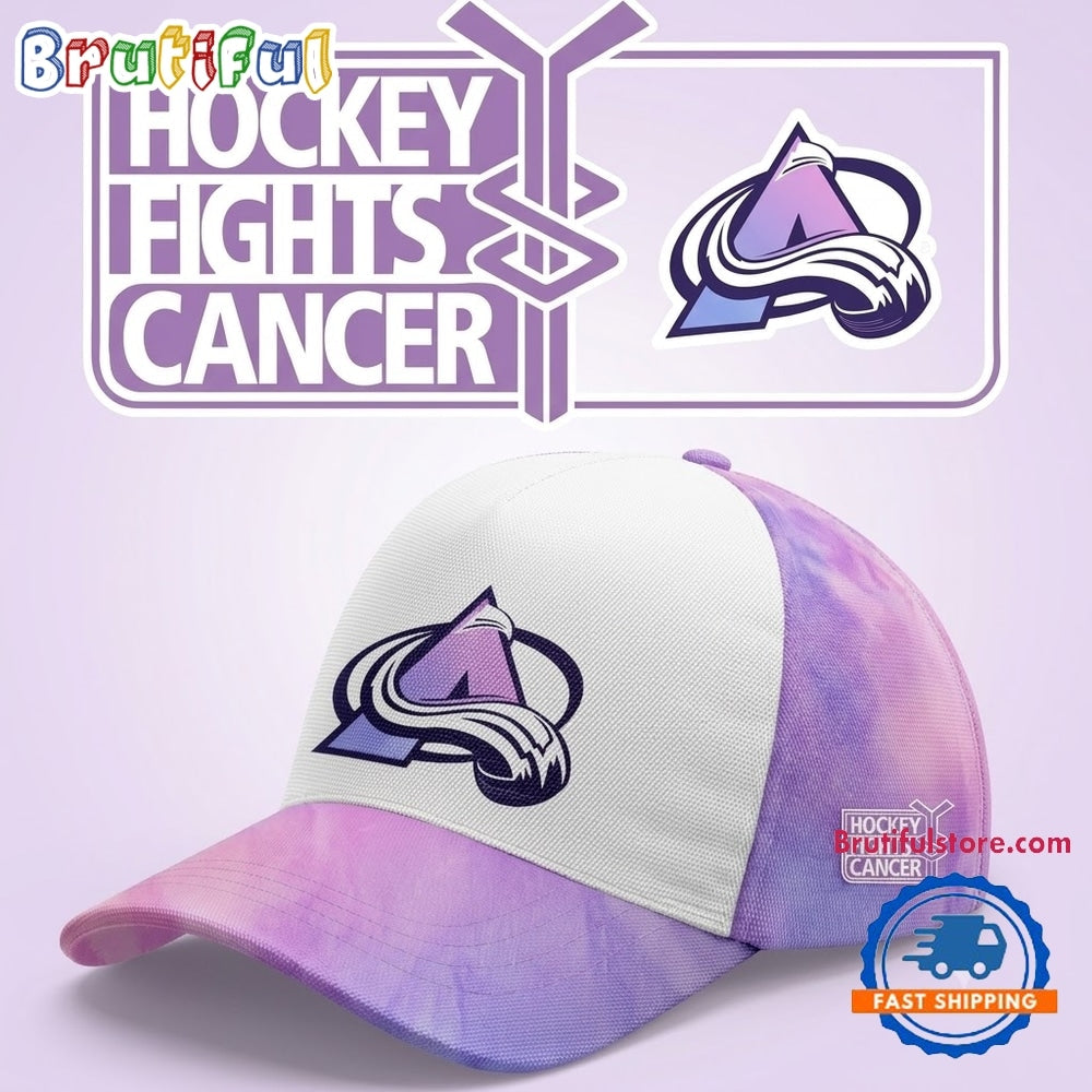 Colorado Avalanche Hockey Fights Cancer Limited Edition 2026 Cap