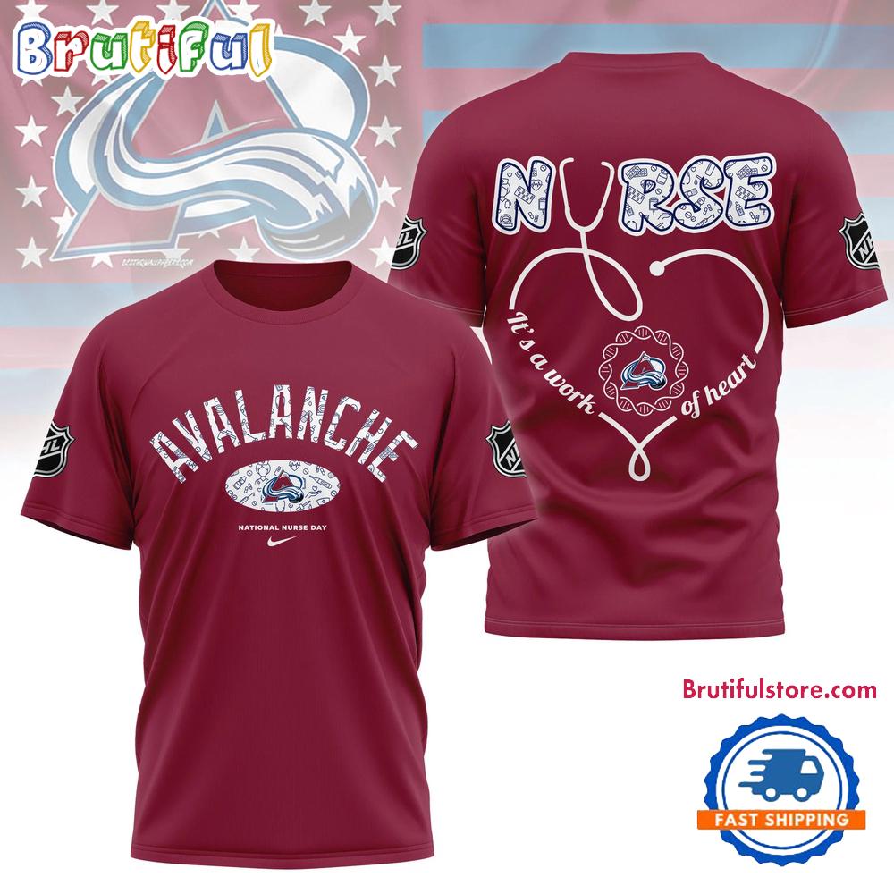 Colorado Avalanche NHL Nurse Appreciation Month 3D T Shirt