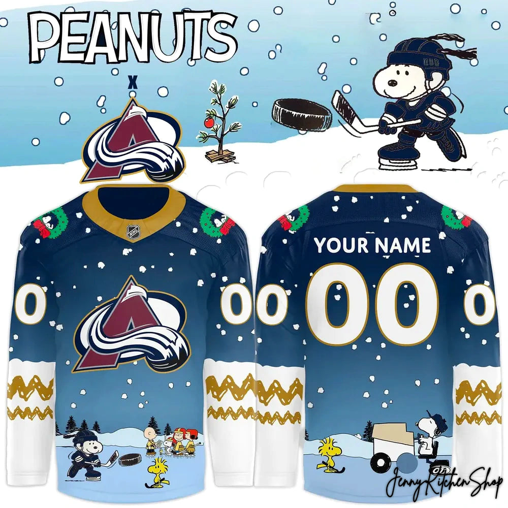 Colorado Avalanche x Peanuts Snow 2025 Hockey Jersey