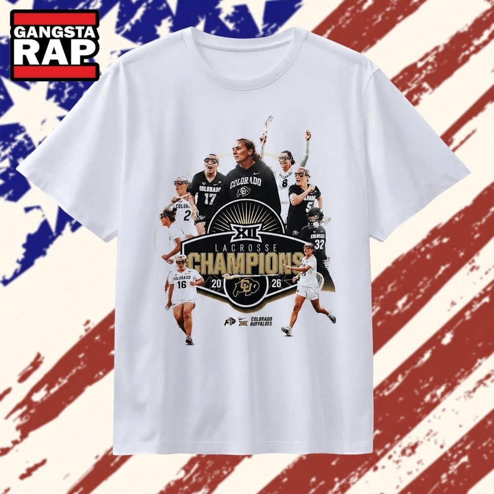 Colorado Buffaloes 2026 Lacrosse Champions T Shirt
