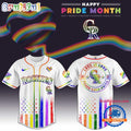 Colorado Rockies 2025 Happy Pride Month Limited Edition Baseball Jersey
