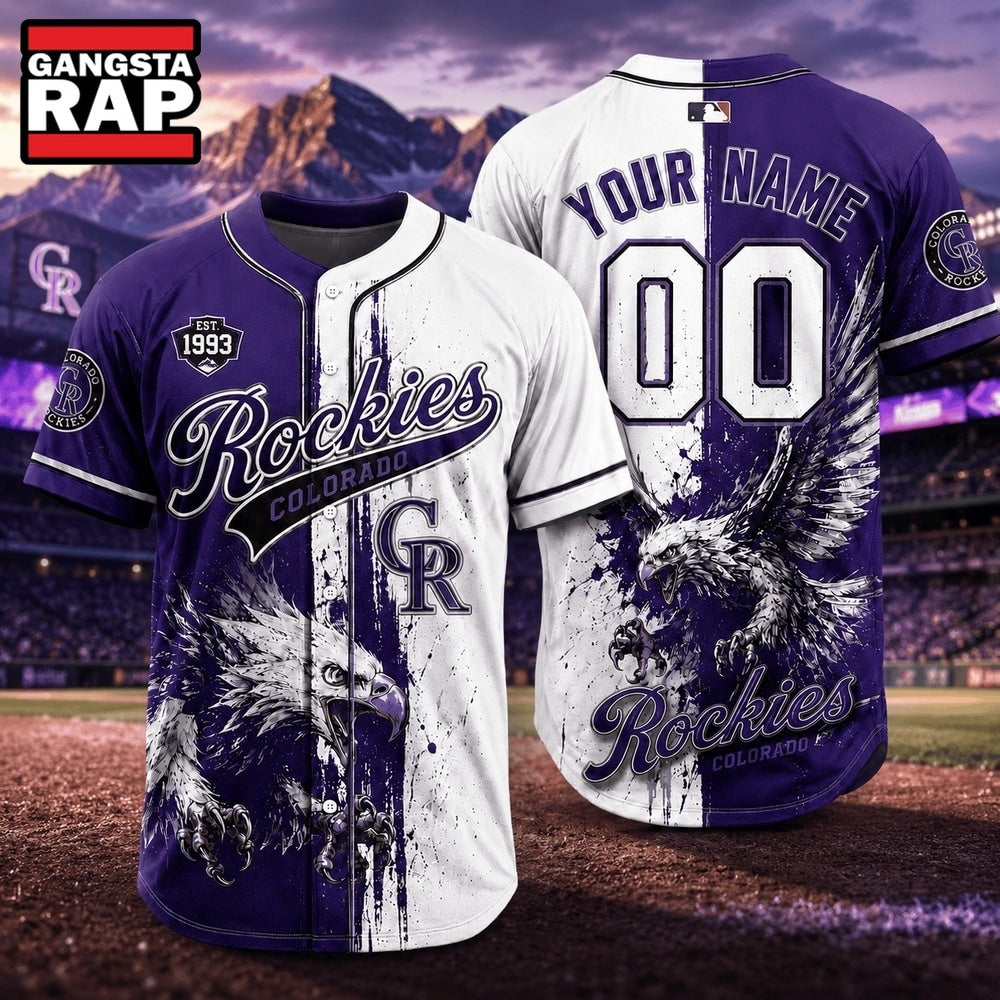 Colorado Rockies 2026 MLB Eagle America Personalized Baseball Jersey