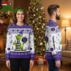 Colorado Rockies Grinch Santa Hat Ugly Christmas Sweater