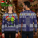 Colorado Rockies Groot And Grinch Santa Hat Ugly Christmas Sweater