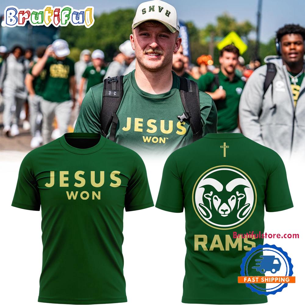 Colorado State Rams Jesus Won 2025 3D Shirt