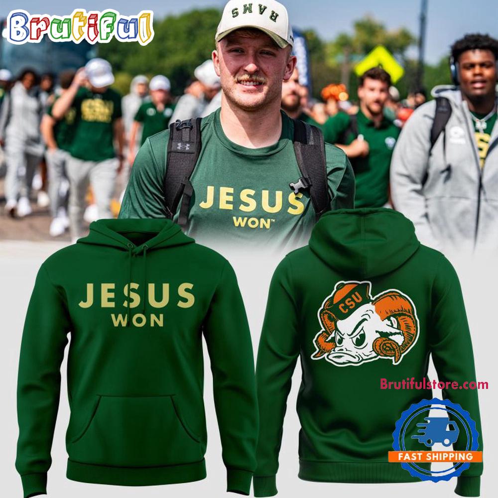 Colorado State Rams Jesus Won 2025 Hoodie