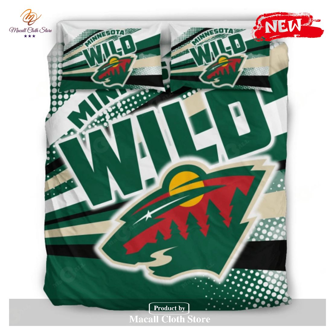 Colorful Shine Amazing Minnesota Wild Bedding Sets