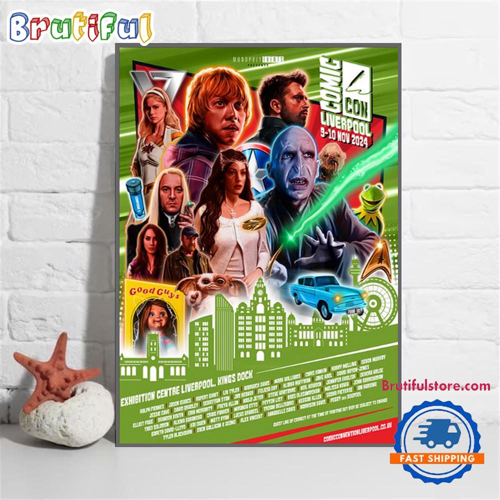 Comic Con Liverpool Monopoly Event Nov 9-10 2024 Concert Poster Canvas Art