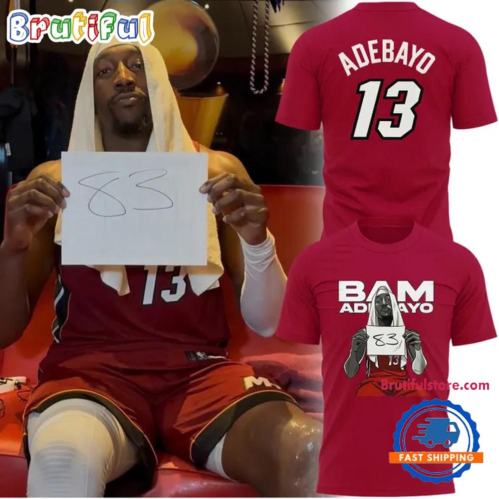 Commemorates The Historic Moment When Bam Adebayo Miami Heat Scored 83 Points In A Single Game Hoodie T-Shirt