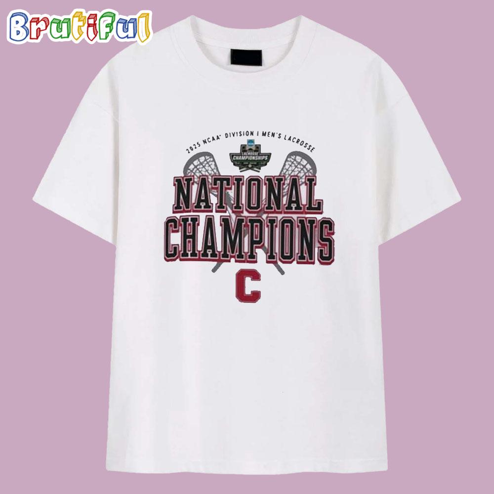 Cornell Big Red 2025 Ncaa Division I Men’s Lacrosse National Champions Logo T Shirt