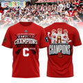 Cornell Big Red 2025 NCAA Men’s Lacrosse National Champions 4-Time Red T Shirt