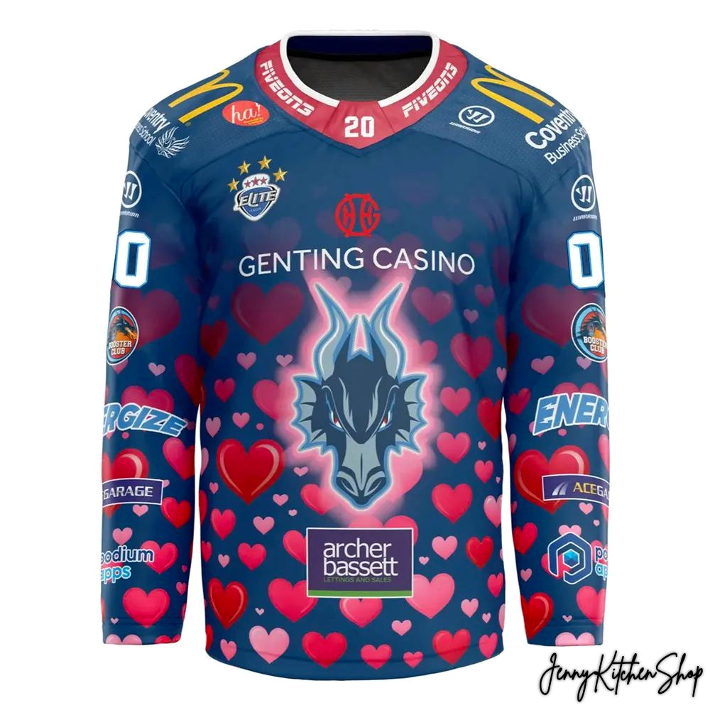 Coventry Blaze 2026 Valentine Special Hockey Jersey