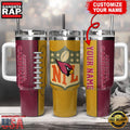 NFL Custom Name Arizona Cardinals Football Logo Tumbler 40oz With Handle