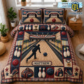 Custom Name Bowling Quilt Bedding