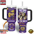 NFL Custom Name Minnesota Vikings Tumbler 40oz With Handle