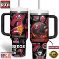 NFL Custom Name Tampa Bay Buccaneers Tumbler 40oz With Handle