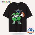 Dabbing Shamrock Football St Patricks Day Dallas Cowboys NFL 2025 T Shirt