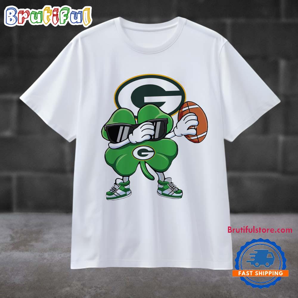 Dabbing Shamrock St Patricks Day Green Bay Packers NFL 2025 T Shirt