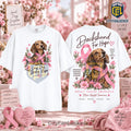 Dachshund Hope Pink Ribbon Breast Cancer Awareness Shirt