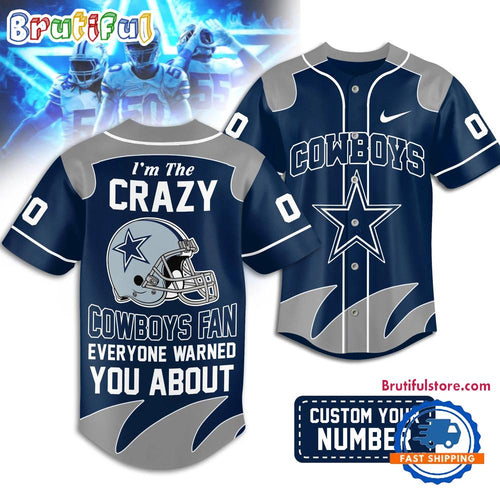 Dallas Cowboys 2026 NFL Crazy Football Fan Personalized Jersey Shirt