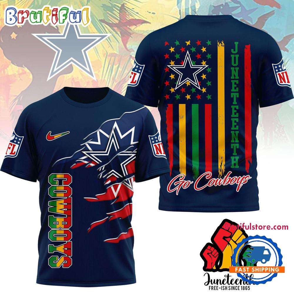 Dallas Cowboys 2026 NFL Juneteenth Freedom Limited Edition 3D Shirt